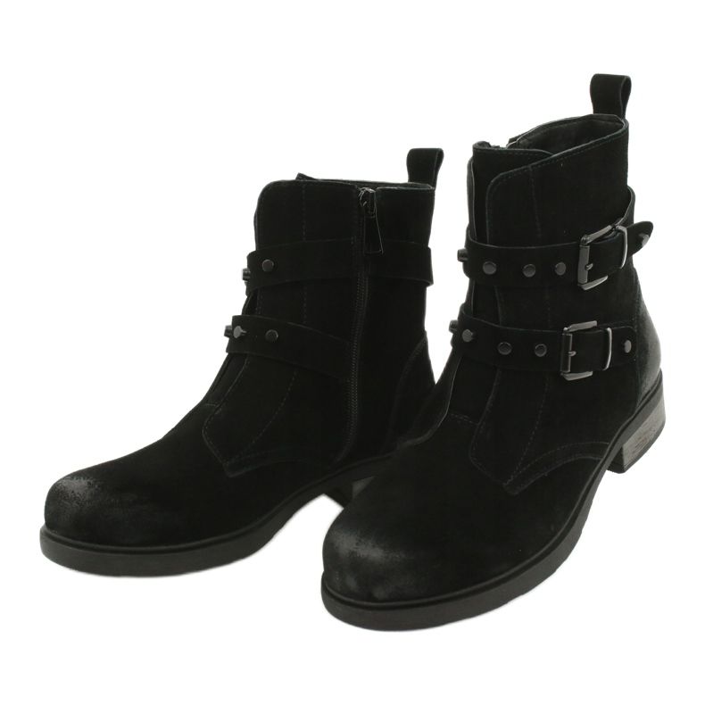American Club Stivaletti americani in camoscio nero 2