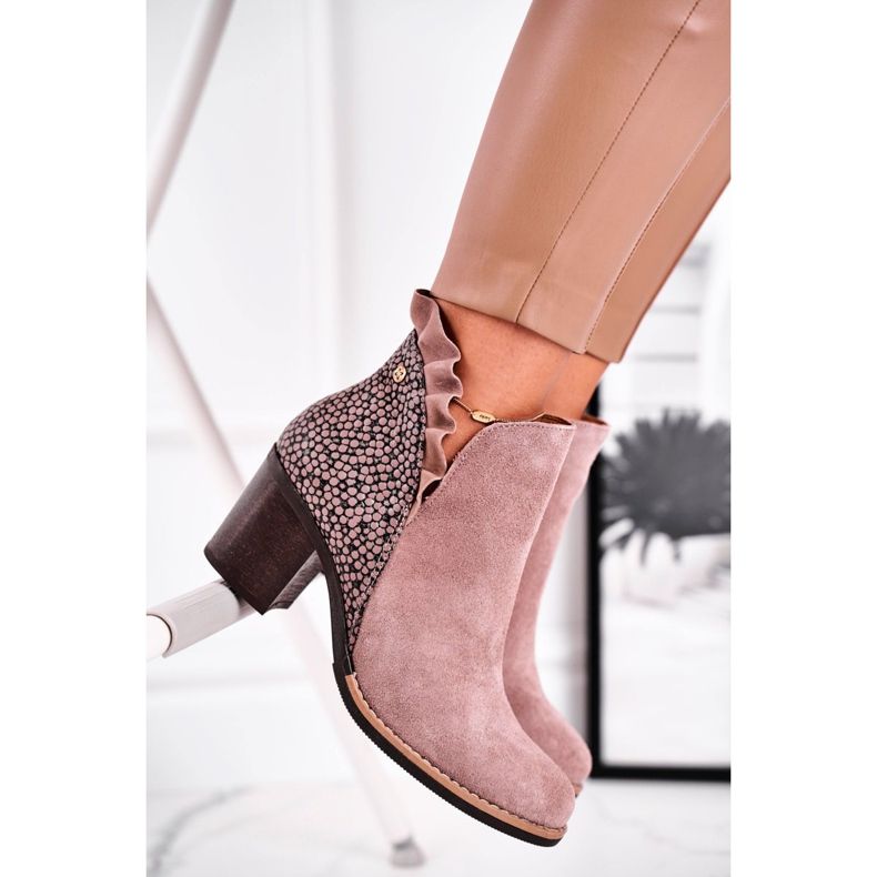 Stivali Donna Con Tacco, Pelle Primavera Maciejka Beige 04833-04 1