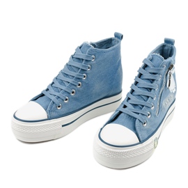 Sneaker stringate blu Lynnhurst 2