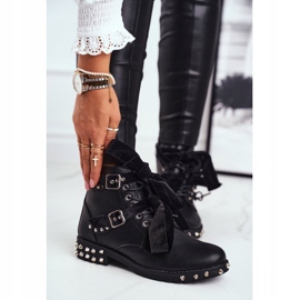 SEA Stivaletti da donna Rivetti Spikes Black Magnet nero 1