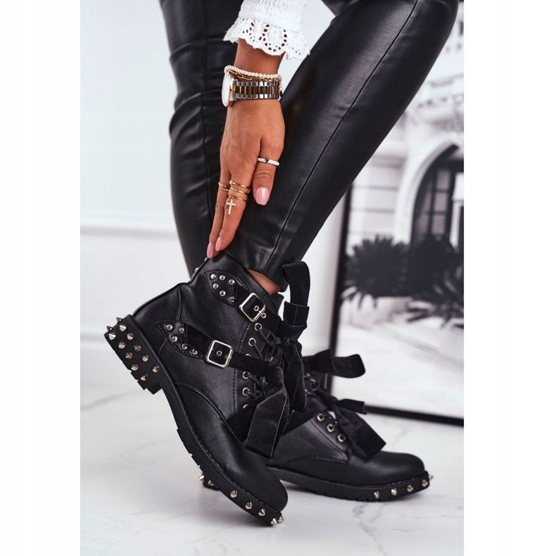 SEA Stivaletti da donna Rivetti Spikes Black Magnet nero 2
