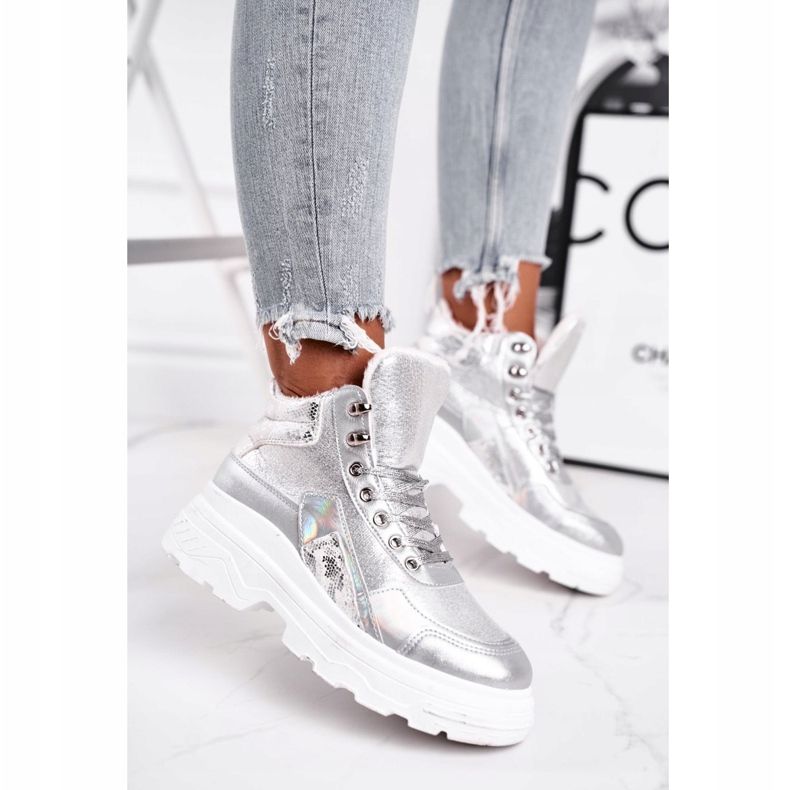 PS1 Scarpe Sportive Donna Riscaldate Argento Davan 2