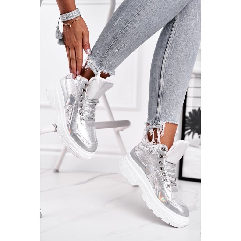 PS1 Scarpe Sportive Donna Riscaldate Argento Davan 1