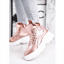 PS1 Scarpe Sportive da Donna Riscaldate Rosa Dorate Davan d'oro 1