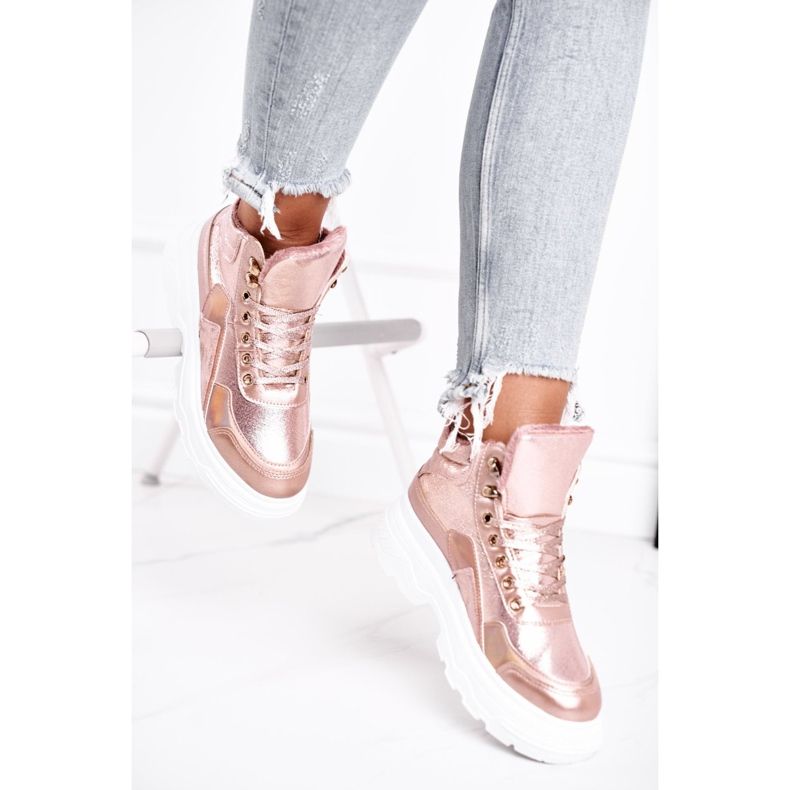 PS1 Scarpe Sportive da Donna Riscaldate Rosa Dorate Davan d'oro 2