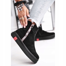 PS1 Stivali da donna, due cursori, neri come back nero 2