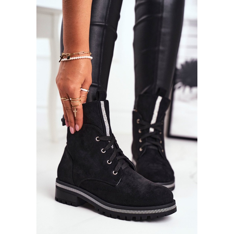 SEA Stivali Donna Eco Suede Nero Hundret Percent 1