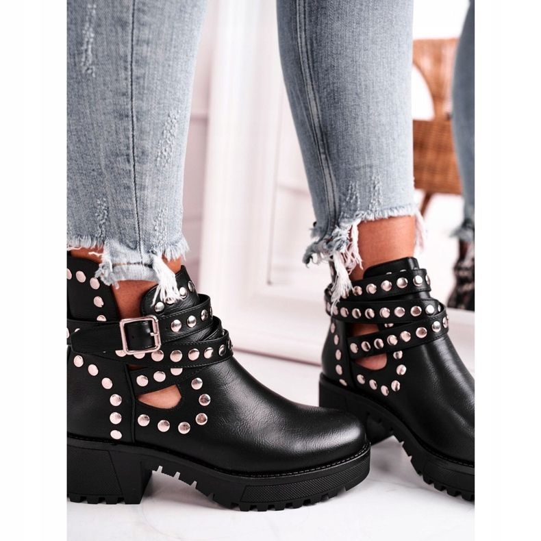 Stivali Da Donna Con Rivetti Grunge Black Heavenly nero 1