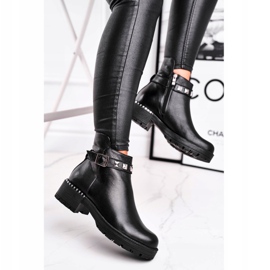 Stivali caldi in pelle da donna Laura Messi Nero 2055 2
