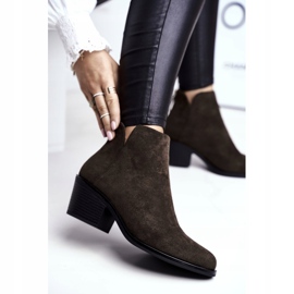 S.Barski Stivali Da Donna Con Tacco Piatto Warm Autumn Khaki Milky cachi 1