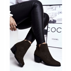 S.Barski Stivali Da Donna Con Tacco Piatto Warm Autumn Khaki Milky cachi 2