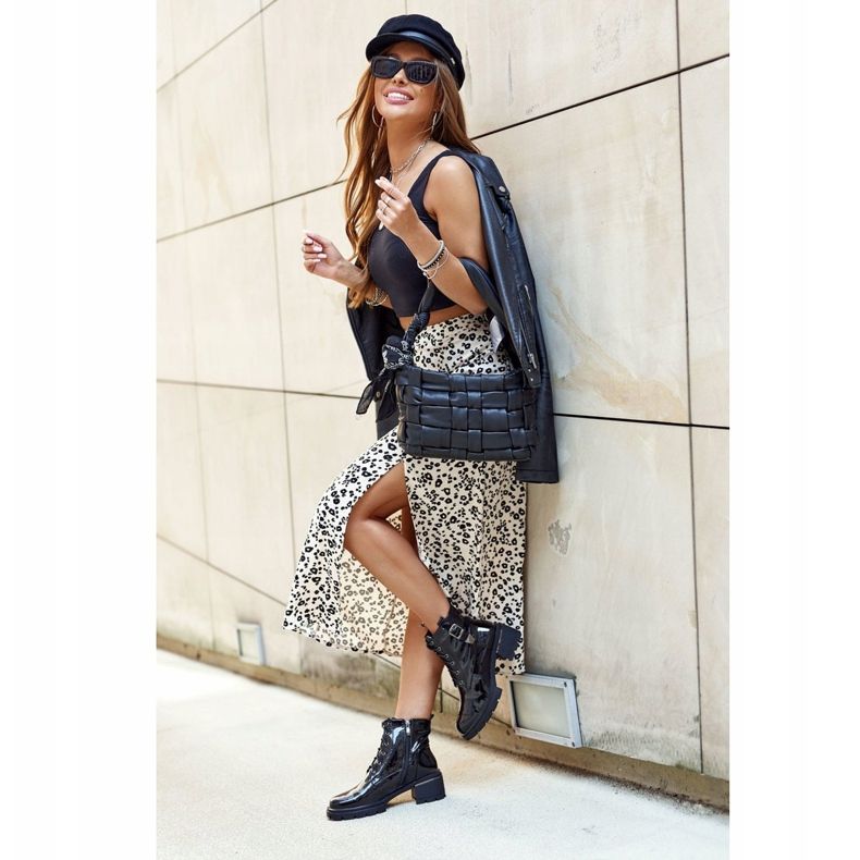 S.Barski Stivali Donna Laccati Neri Drive Me Crazy nero 2