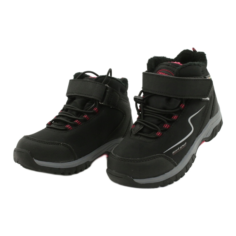 Stivali sportivi soft-shell con membrana American Club HL38 / 20 nero rosso 2