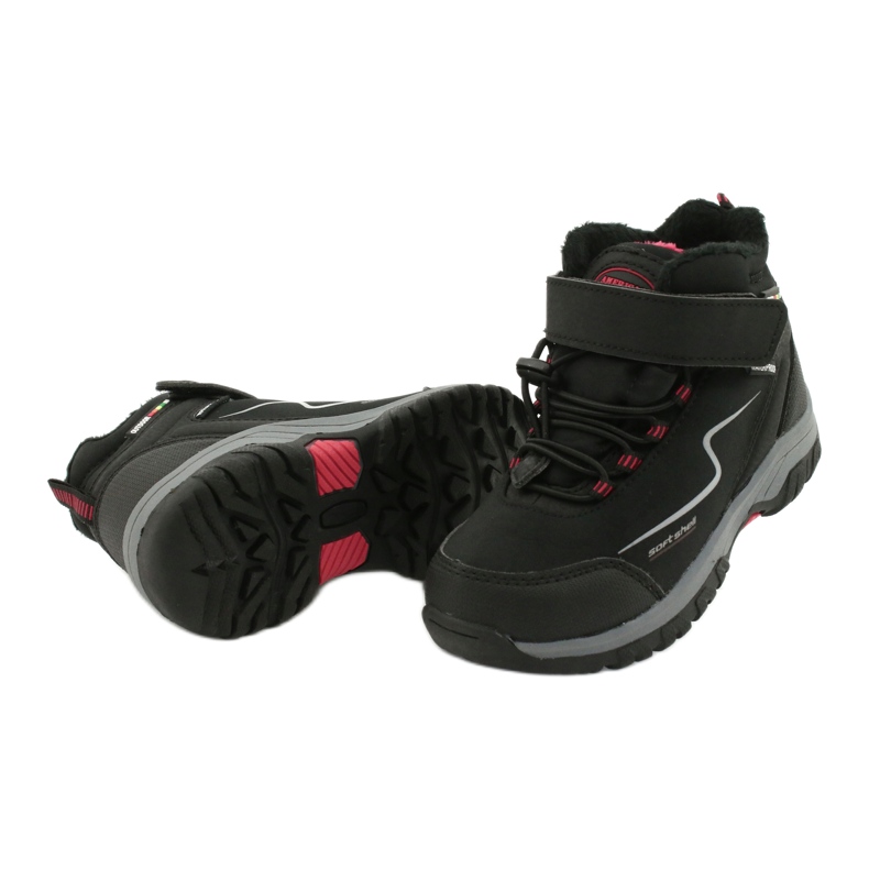 Stivali sportivi soft-shell con membrana American Club HL38 / 20 nero rosso 3