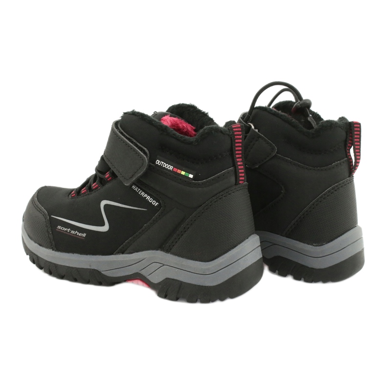 Stivali sportivi soft-shell con membrana American Club HL38 / 20 nero rosso 4