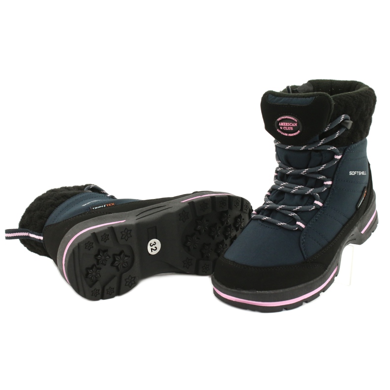 American Club Stivali Softhell con membrana SN03 / 20 nero blu navy rosa 3