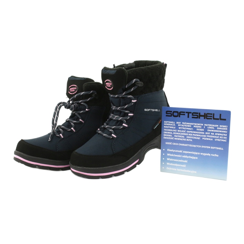 American Club Stivali Softhell con membrana SN03 / 20 nero blu navy rosa 4
