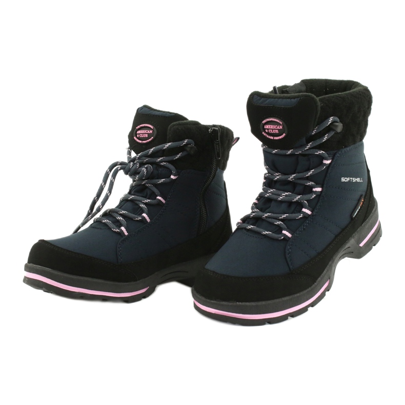 American Club Stivali Softhell con membrana SN03 / 20 nero blu navy rosa 2