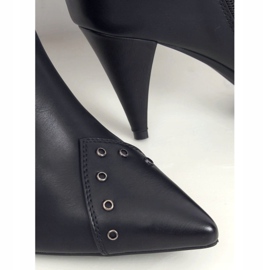 Stivali neri su tacco a spillo RB76P Black nero 1