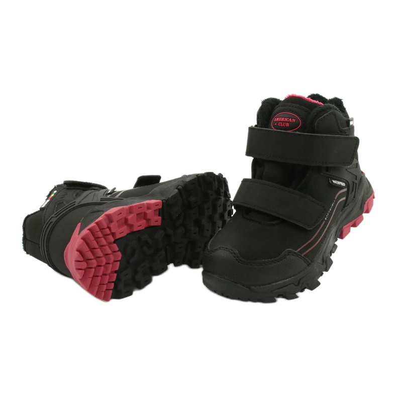 American Club Stivali softshell con membrana nero rosso 3