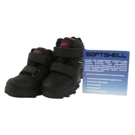 American Club Stivali softshell con membrana nero rosso 4