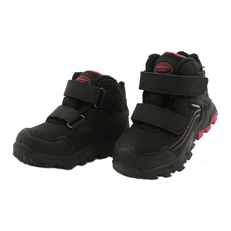 American Club Stivali softshell con membrana nero rosso 2