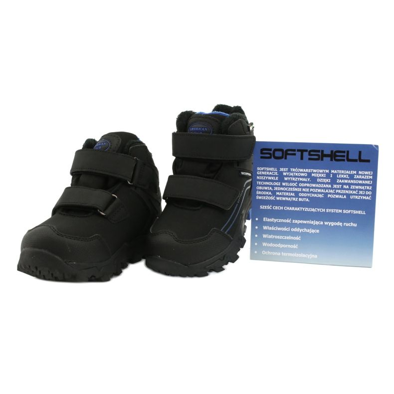 American Club Stivali softshell con membrana nero blu 4