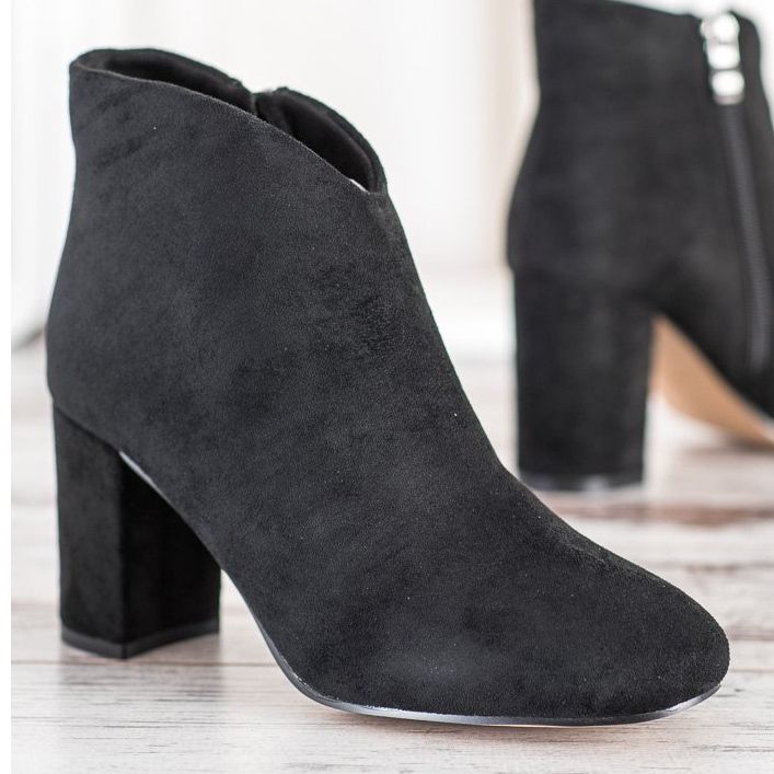 SHELOVET Stivali in camoscio nero 2