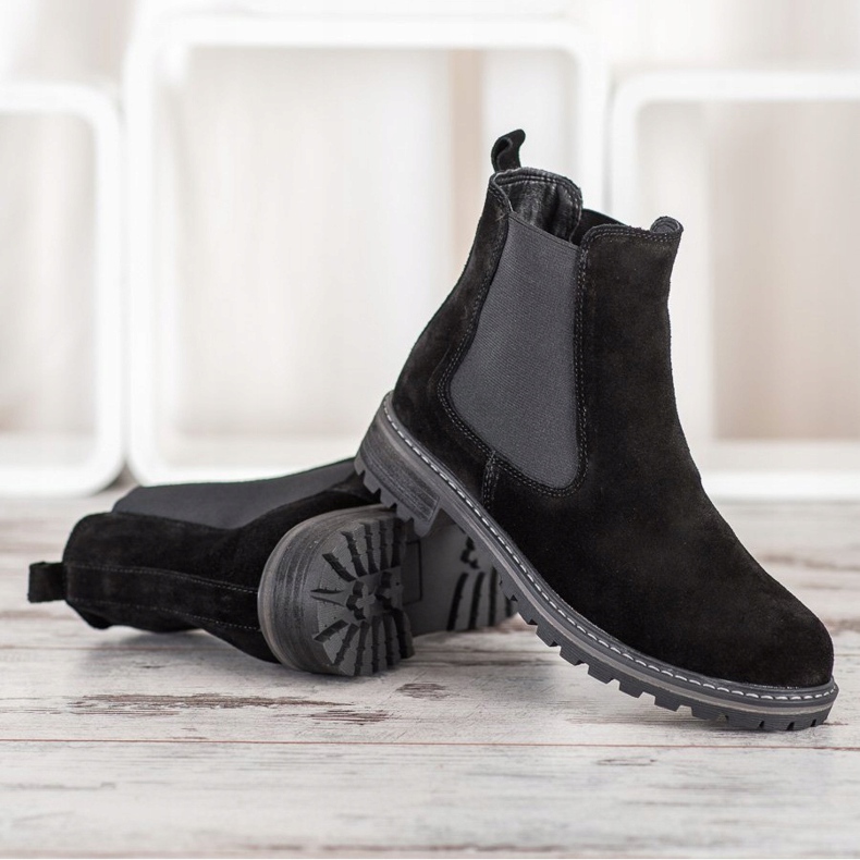 Filippo Stivaletti Chelsea in pelle nero 2