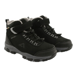 American Club Stivali softshell americani stivali invernali con membrana nero grigio 4