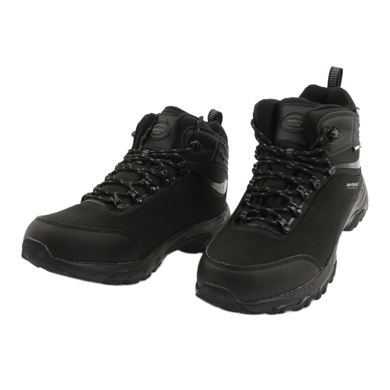 American Club Stivali Softshell da trekking americani con membrana nero 2