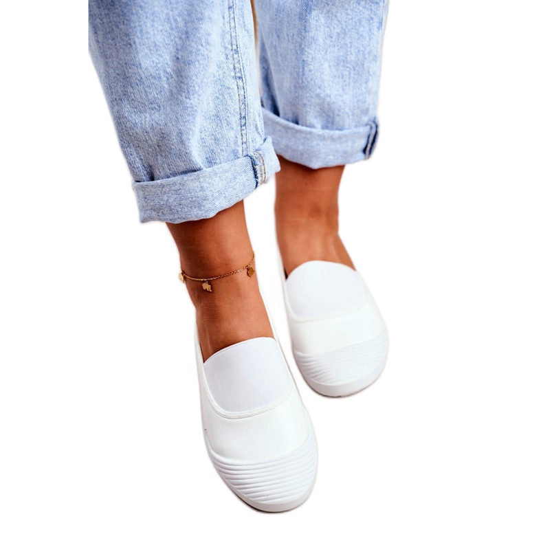 LU BOO Sneakers Slip On Sneakers Slip-on Bianco Justy 3