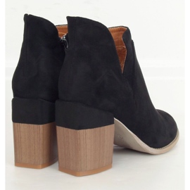 Stivali neri con tacco nero A5703 Black 1