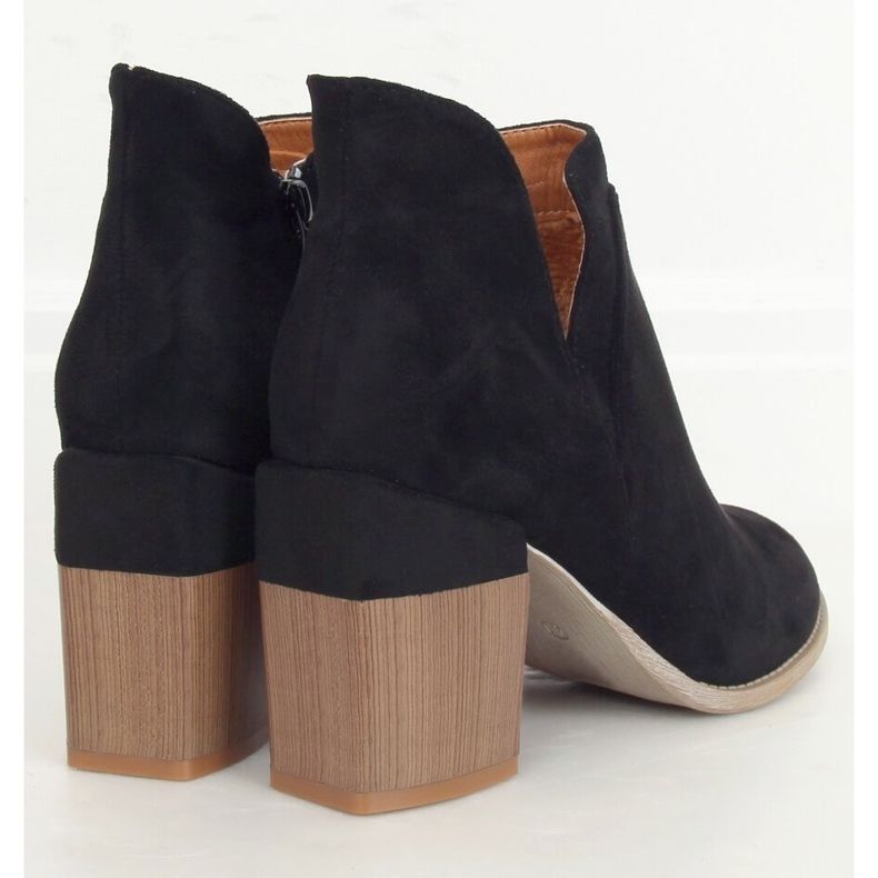 Stivali neri con tacco nero A5703 Black 1