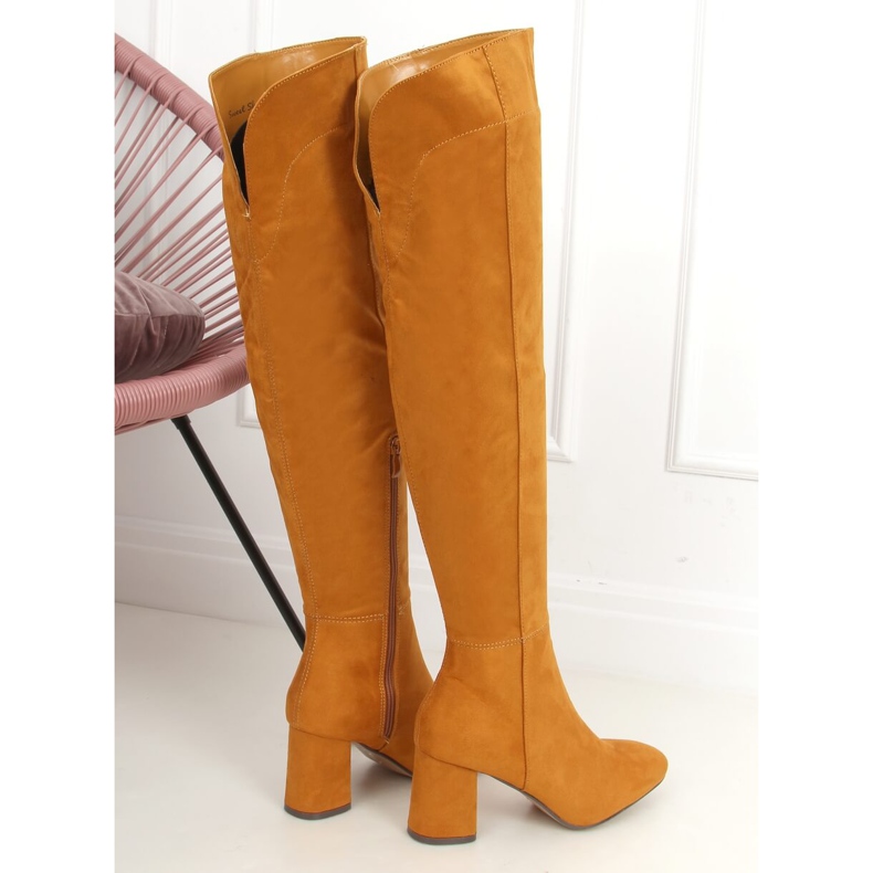 Tacchi alti miele M247 Giallo 1