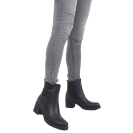 Stivali neri J19-85 Jodhpur neri da donna nero 1