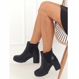 Stivaletti Chelsea neri, neri J19-129 Black nero 2