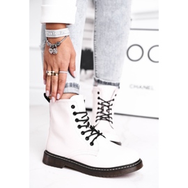 EVE Stivali Donna Stivali Laccati Glany Bianco Marita bianca 1
