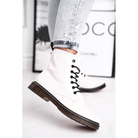 EVE Stivali Donna Stivali Laccati Glany Bianco Marita 2