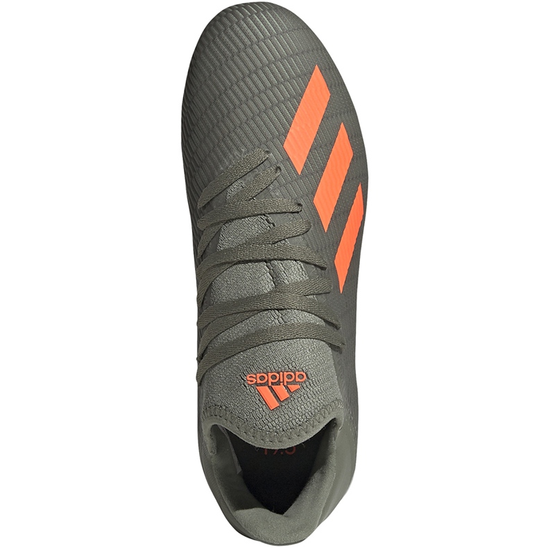 Scarpe da calcio adidas X 19.3 Fg Junior verdi EF8374 grigio verde 1
