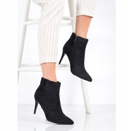 Sweet Shoes Stivali sexy in pelle scamosciata nero 2