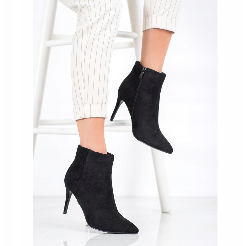 Sweet Shoes Stivali sexy in pelle scamosciata nero 2