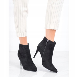 Sweet Shoes Stivali sexy in pelle scamosciata nero 1