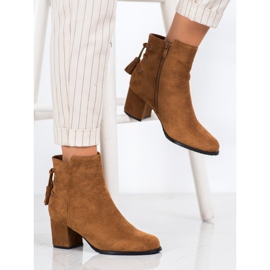 SHELOVET Stivali Con Frange marrone 1