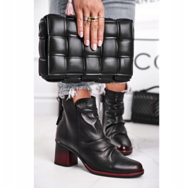 Stivali da donna con tacco alto Maciejka Nero 04757-01 2