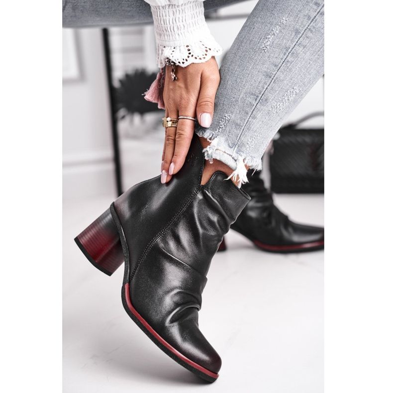 Stivali da donna con tacco alto Maciejka Nero 04757-01 1