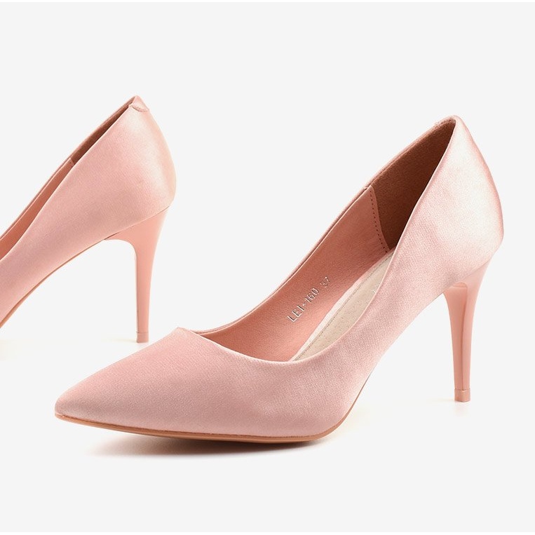 Décolleté rosa su tacco LEI-160 1