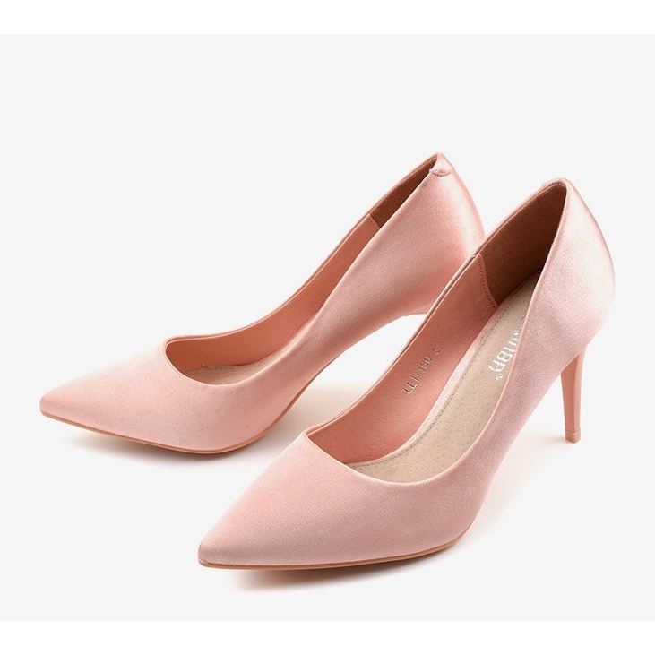 Décolleté rosa su tacco LEI-160 2