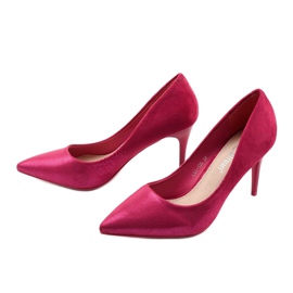 Décolleté lampone su tacco LEI-135 rosso 2