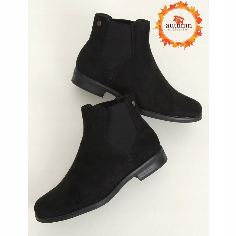Stivaletti Chelsea neri da donna 8B957 Black nero 1
